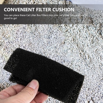 Фильтр для кошачьего туалета, хлопковая вставка, поглощающая запахи, 4 шт.