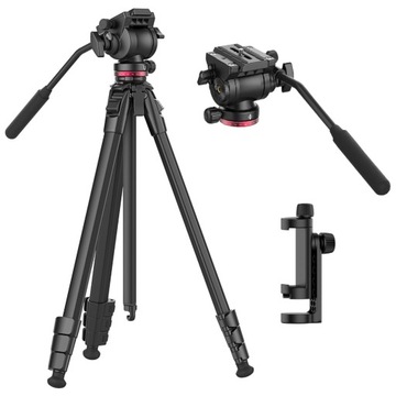 Штатив с масляной головкой и держателем для смартфона Ulanzi OMBRA VIDEO MT-56