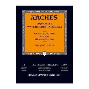 Blok do akwareli Arches A5 300g Torchon Rough
