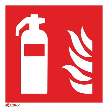 GAŚNICA znak bezpieczeństwa PPOŻ płytka PCV150x150