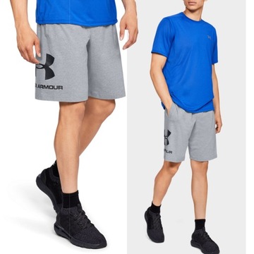 KRÓTKIE SPODENKI MĘSKIE UNDER ARMOUR SZORTY SPORTOWE BAWEŁNA 1329300