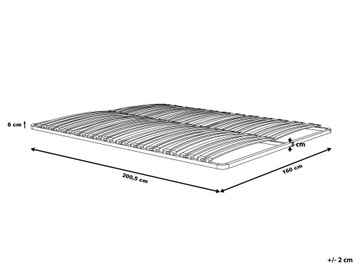 Прочный металлический каркас кровати, 160х200.