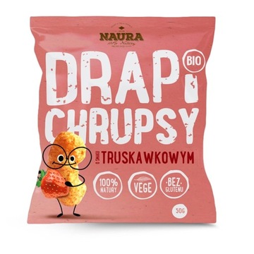 Naura Drapi chrupsy o smaku truskawkowym 50 g