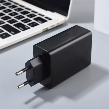 SZYBKA ŁADOWARKA SIECIOWA 65W TRIO 1x USB-A +2x USB-C ZAMIENNIK DLA SAMSUNG