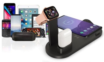 Док-станция Qi для Apple Watch AirPods iPhone