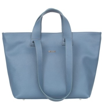 Torba Skórzana Vezze Carriola Błękitna