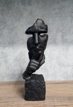 Скульптура -Тишина.В-26см.Черный