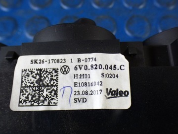 Панель кондиционера 6V0820045A 6V0820045C SKODA FABIA III