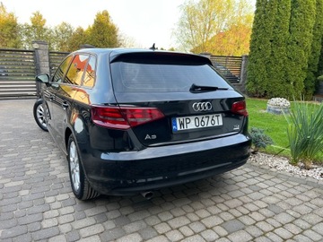 Audi A3 8V Hatchback 3d 1.6 TDI clean diesel 110KM 2014 Audi A3 2015R Skóra Klimatronik Tempomat Navi Alu Felgi 6-Biegów Bezwypadek, zdjęcie 31