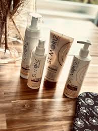 ST.MORIZ НАБОР Мусс для автозагара Темный + перчатки