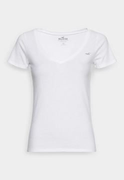 T-shirt damski HOLLISTER biały klasyczny S