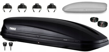 BOX dachowy THULE Pacific L 780 CZARNY 420 L+ POKROWIEC BOKS AUTO BAGAŻNIK