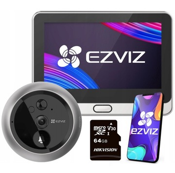 Wizjer DP2C CS-DP2C WiFi EZVIZ Judasz Dzwonek 64Gb