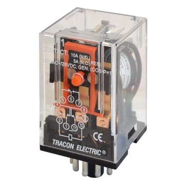 Przekaźnik przemysłowy RM11 3P 12V DC Tracon