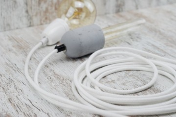 Белый хлопковый трос с натуральной оплеткой-пауком своими руками.