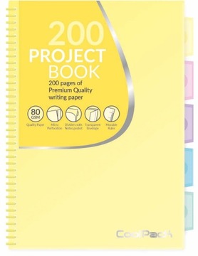 KOŁOBRULION B5 COOLPACK PASTEL B5 200 KARTEK ŻÓŁTY