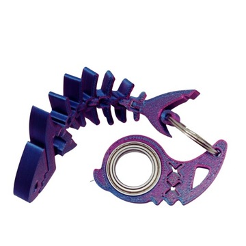 KEYRAMBIT ZESTAW+FLEXI REKIN 11cm KEYSPINNER BRELOK SPINNER KOLOR Midnight