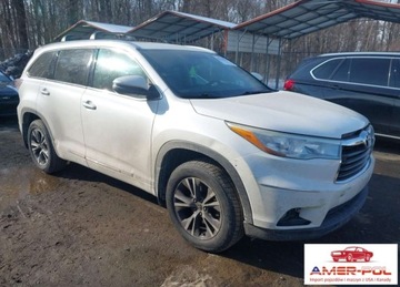 Toyota Highlander II 2016 Toyota Highlander XLE, V6, od ubezpieczalni 3.5 Benzyna 270KM