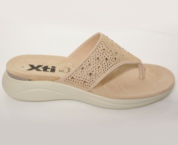 Xti 42509 klapki textile beige 39