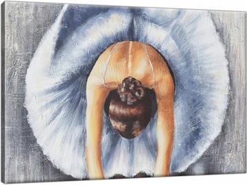 Obraz na płótnie Tryptyk Baletnica 60x40 do salonu