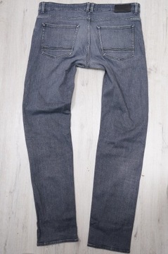 HUGO BOSS CANDIANI JEANS spodnie męskie szare PREMIUM 36/36 pas 96