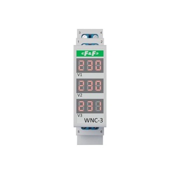 F&F WSKAŹNIK NAPIĘCIA 3 FAZOWY Z LCD 3F WNC-3