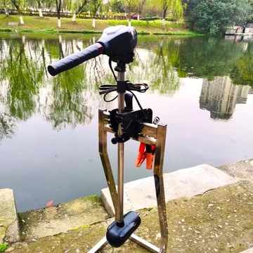Подвесной электродвигатель для понтонной лодки SPIRIT 110Lbs 12/24V - КОМПЛЕКТ
