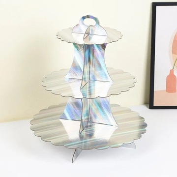 Кекс Патера Торт 3-этажные кексы Серебряная голограмма