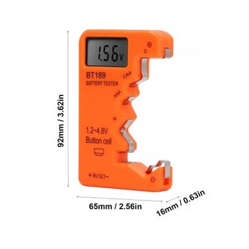 ЦИФРОВОЙ ТЕСТЕР БАТАРЕИ LCD C AA AAA N D LR44 1,5 В/3 В