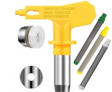 Покрасочная насадка 411 + 2 уплотнения + фильтр 100 ячеек Покрасочный блок Пистолет