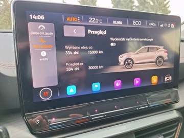 Cupra Formentor Crossover PHEV 1.4 e-HYBRID 204KM 2022 Cupra Formentor serwis ASO 1.4hyb 204KM FullLink navi kamera360 Ambiente L, zdjęcie 35