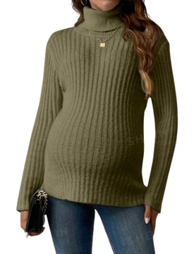 SHEIN SWETER DLA KOBIET W CIĄŻY Z GOLFEM 44 ŁJD