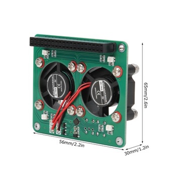 Двойной вентилятор, охлаждающий модуль радиатора