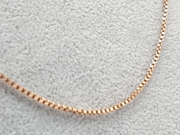 Złoty łańcuszek kostka PR. 583 W. 8,61 g DŁ. 63 cm