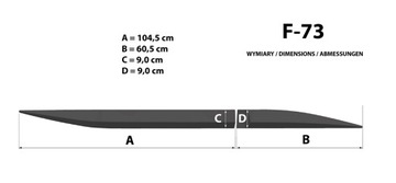 LIŠTA BOČNÍ RIDER F-73 DO MITSUBISHI OUTLANDER 2024