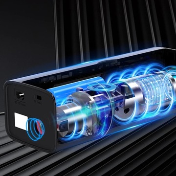 КОМПРЕССОР АВТОМОБИЛЬНЫЙ КОМПРЕССОРНЫЙ НАСОС Powerbank 7800мАч 120Вт 35л/мин 10бар