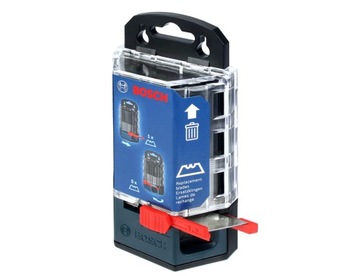 50 ножей с трапециевидными лезвиями и магазином BOSCH.