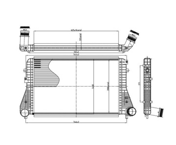 INTERCOOLER VW BEETLE 11- 1K0145803AS NOVÝ