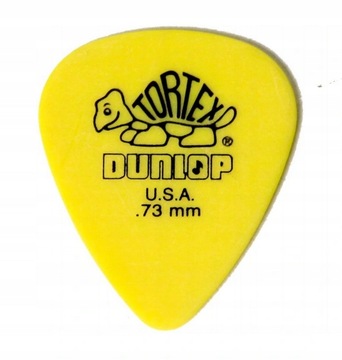 Медиатор Dunlop Tortex 0,73 мм 418R Желтый