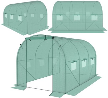 TUNEL FOLIOWY OGRODOWY SZKLARNIA NA POMIDORY WARZYWA 2x3m FOLIA 6m2