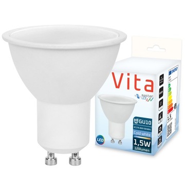 Żarówka LED dioda GU10 5SMD 2835 1,5W 230V 3 BARWY