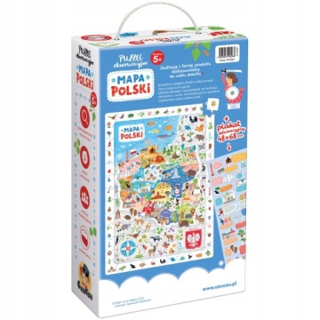 Пазл наблюдательный 117 деталей Карта Польши