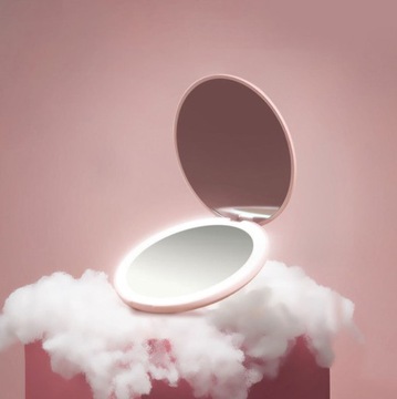 Карманное зеркало в оттенках розового Perfecto