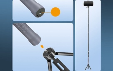 Телесин селфи-стика с углеродным волокном 1,2 м