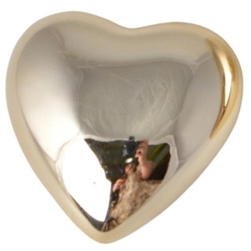 SERCE ZŁOTE CERAMICZNE DEKORACJA OZDOBA MINI