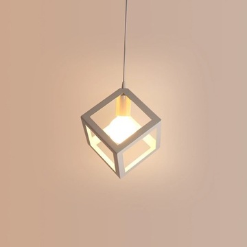 Zabytkowe Lampy Wiszące W Kształcie Sześcianu E27