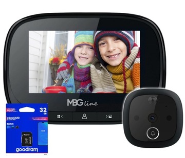 KAMERA WIZJER DO DRZWI Elektroniczny Funkcja NAGRYWANIA Czujnik Ruchu 32GB