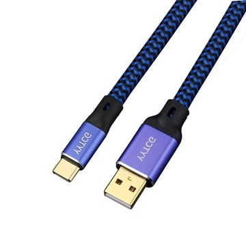 USB A to C 0.5M Hifi USB Cable DAC Alpha 6N OCC Digital AB Audio A to Cable