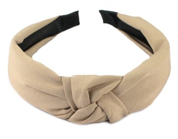 OPASKA DO WŁOSÓW bowknot SUPEŁ WĘZEŁ BEŻOWA