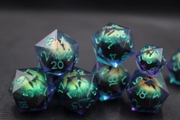 RPG DICE GODZILLA ВОЗВРАЩАЕТ LIQUID DICE D20 3,3 СМ